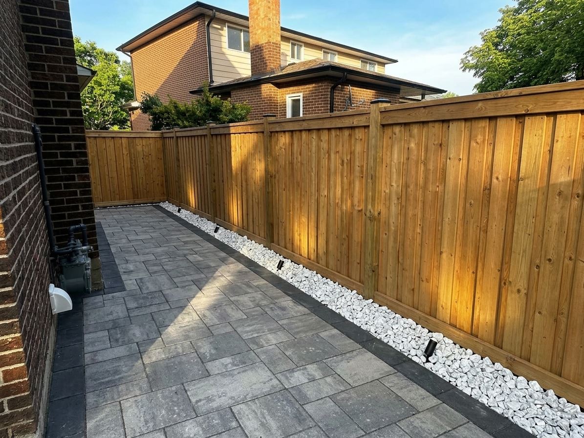 Photorealistic yard render